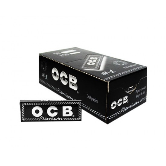 $348 C/U,  libritos de Papel OCB Negro Premium 1, venta x caja de 50 libritos