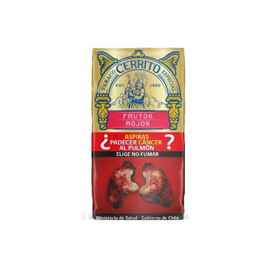 $5.350 c/u, Tabaco Cerrito Frutos Rojos, venta por pack de 5 unidades
