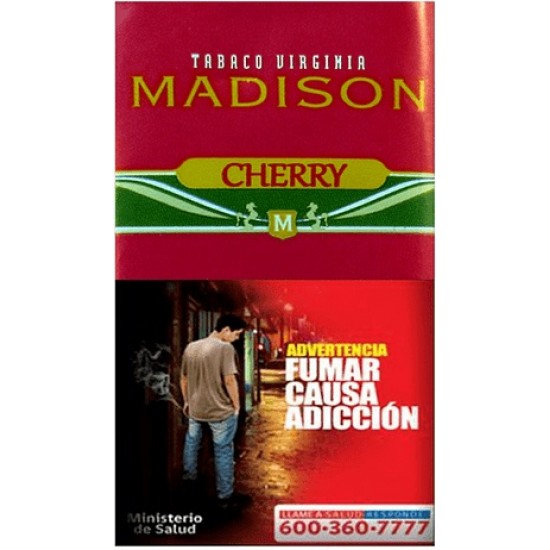 $6.190 c/u, Tabaco Madison Cherry, venta por pack de 5 unidades $6.190 c/u, Tabaco Madison Cherry, venta por pack de 5 unidades