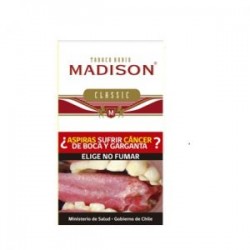 $6.190 c/u, Tabaco Madison Clasic, venta por pack de 5 unidades