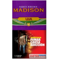 $6.190 c/u, Tabaco Madison UVA, venta por pack de 5 unidades